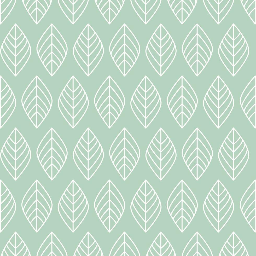 Geometric seamless  leaves pattern  background. photo