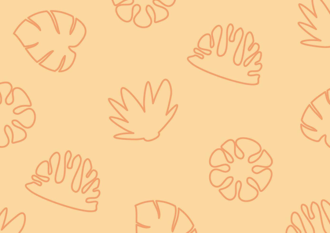 Summer background with attractive color patterns of leaves, plants and flowers icons. vector for banners, greeting cards, social media, gift wrapping.