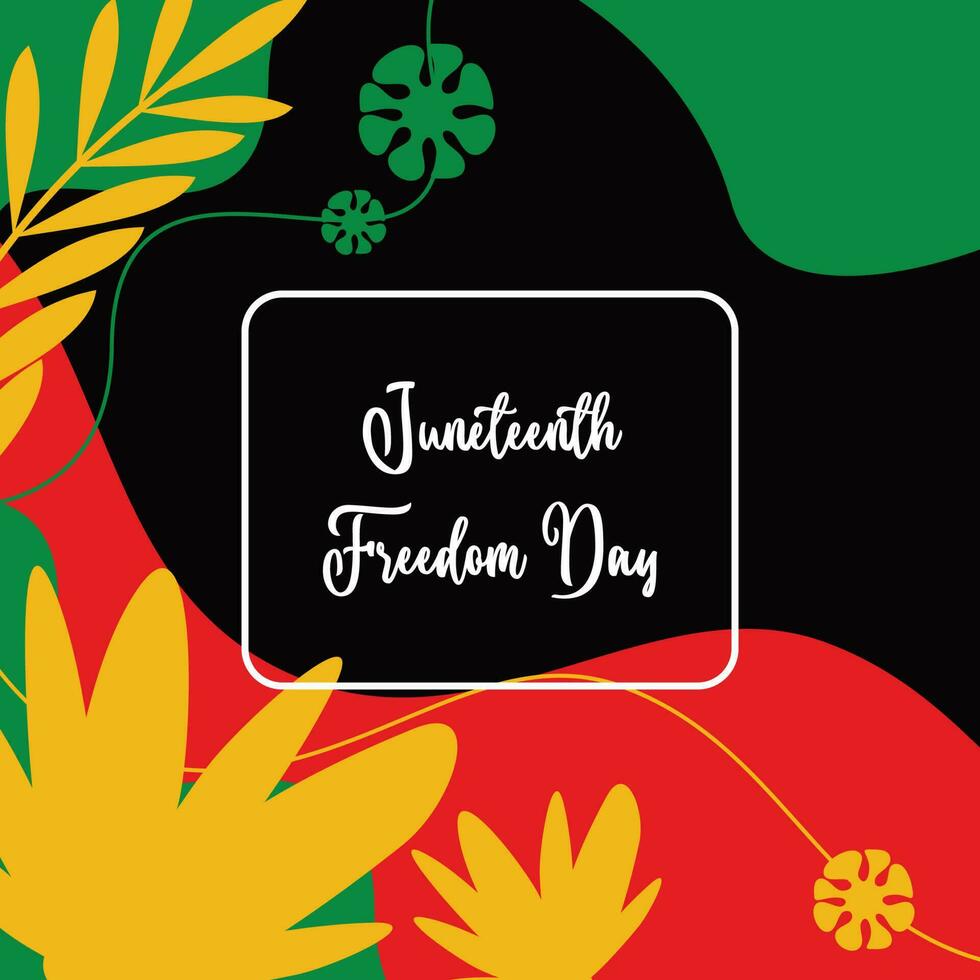 Juneteenth theme abstract background, freedom day, annual holiday. with empty space for text, vector design for banner, greeting card, poster, social media.