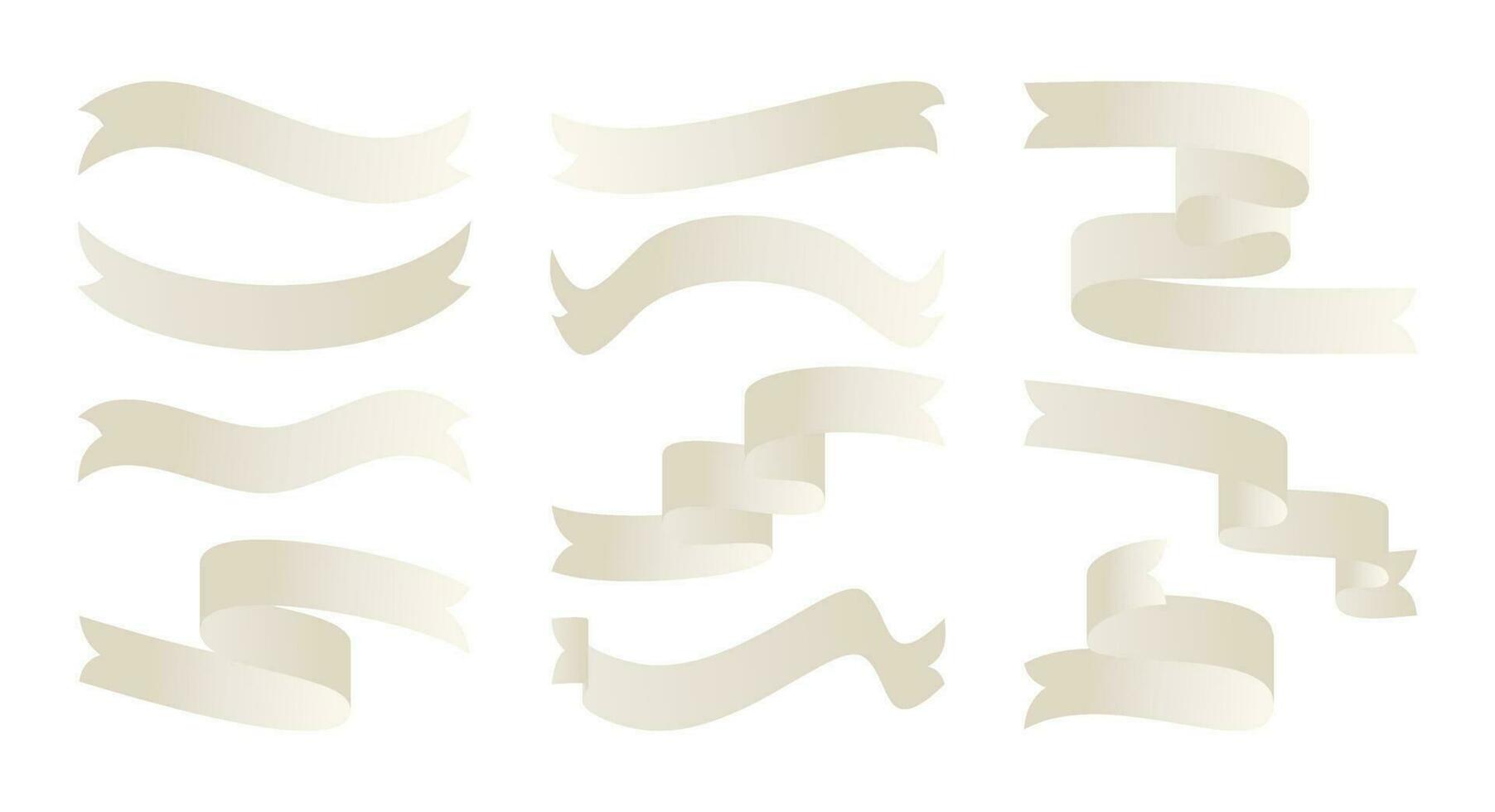 ribbon set icon with gradient color,ornate vector illustration for brochure, certificate, banner, greeting card.