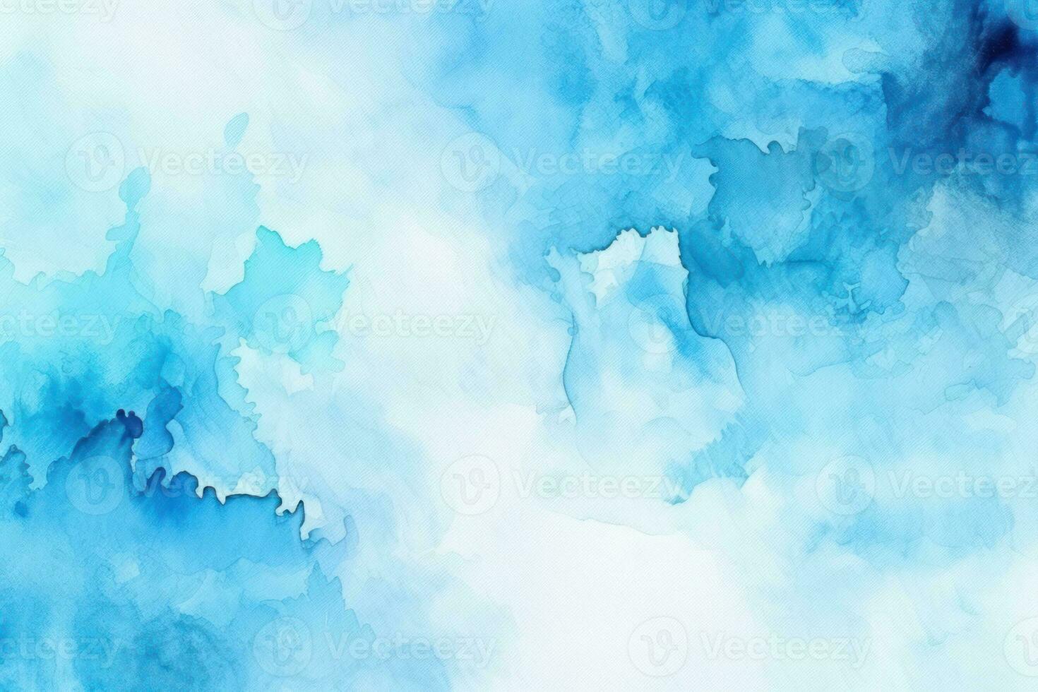Abstract blue watercolor background. White texture watercolor painted on paper, color art wallpaper design illustration photo