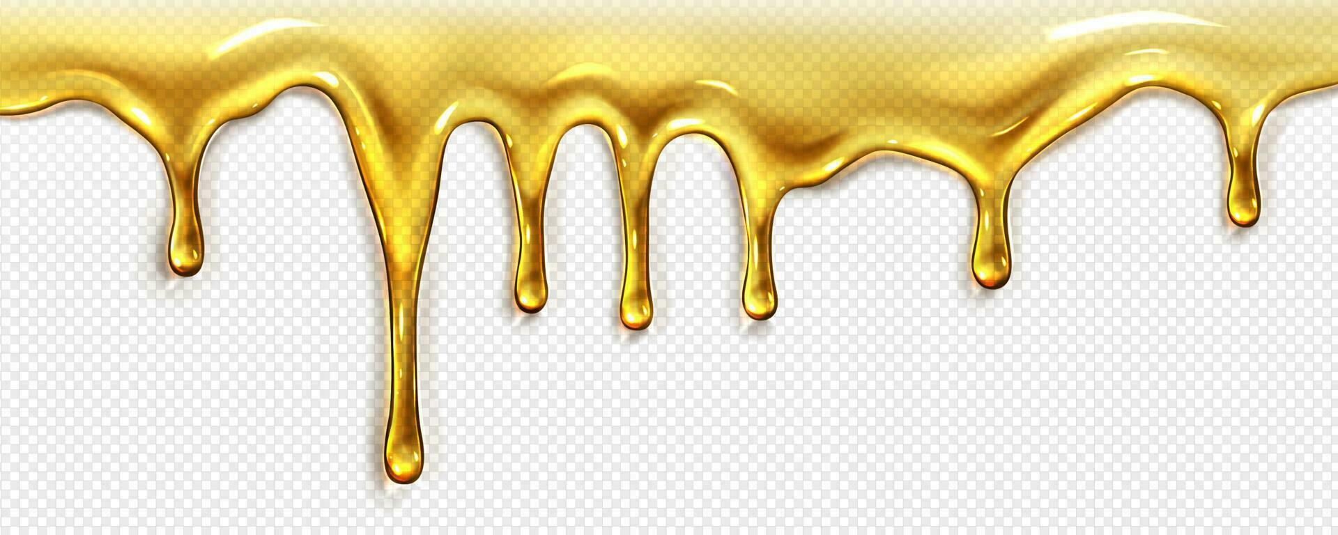Realistic oil or honey flow vector