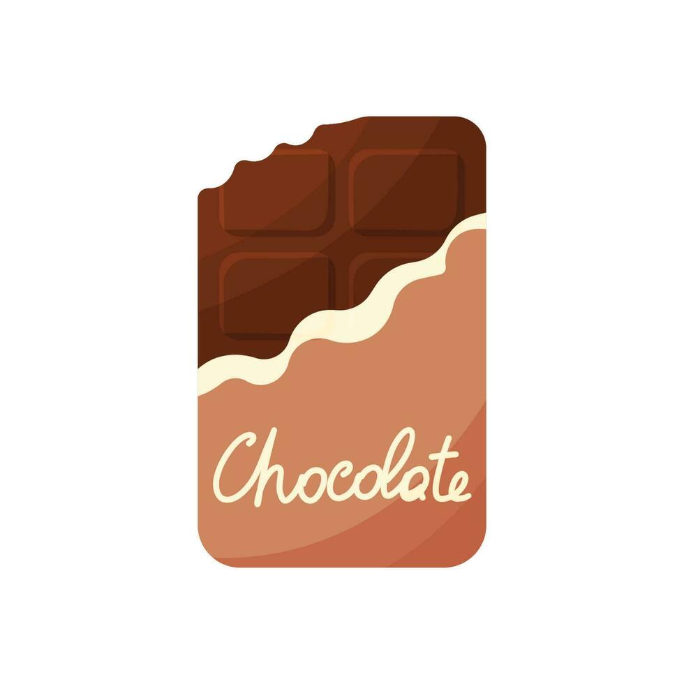 chocolate día loseta embalaje regalo icono elemento vector