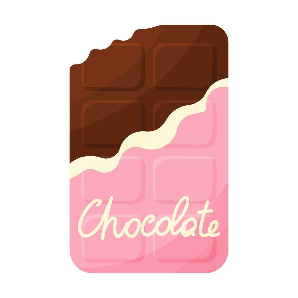 chocolate day tile packaging gift icon element vector