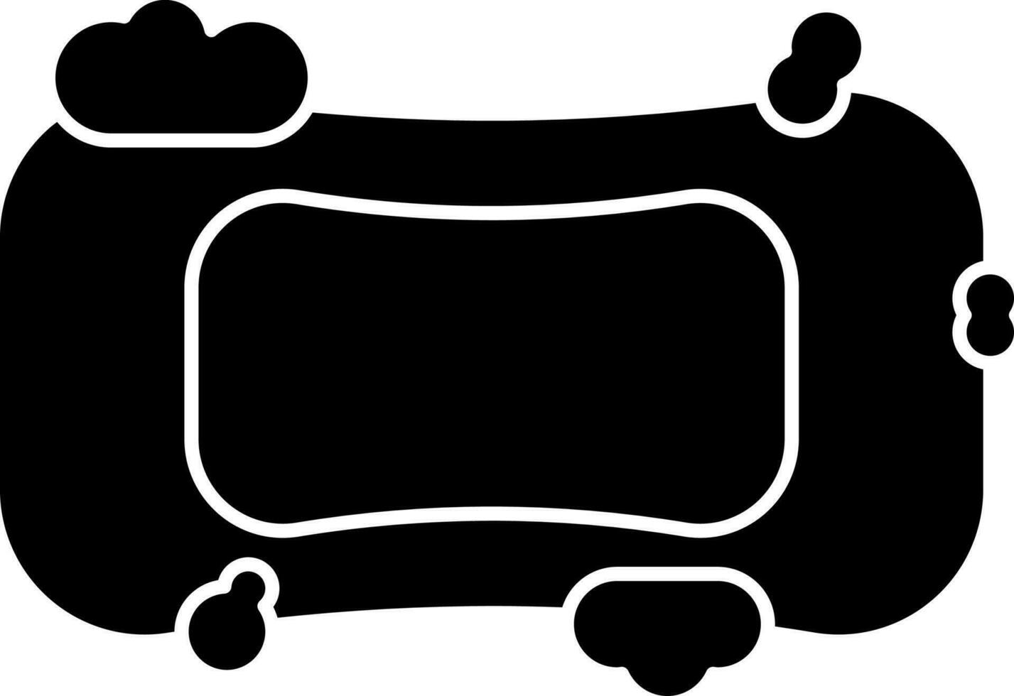 Soap Icon In Black and White vector