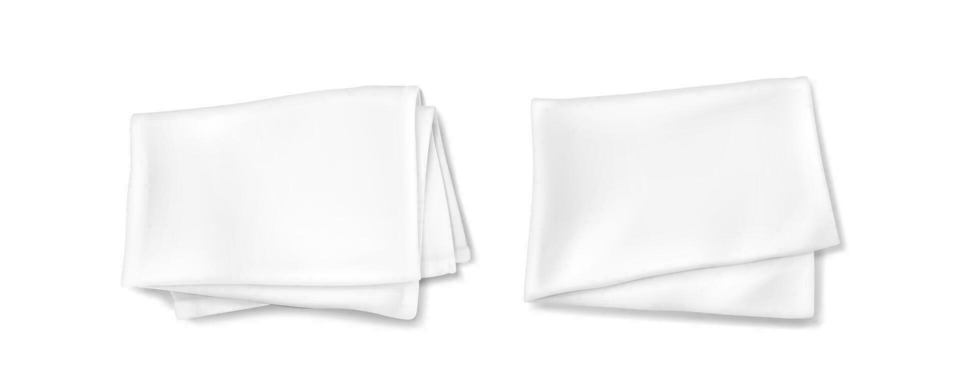 3d white mockup of kitchen towel vector design