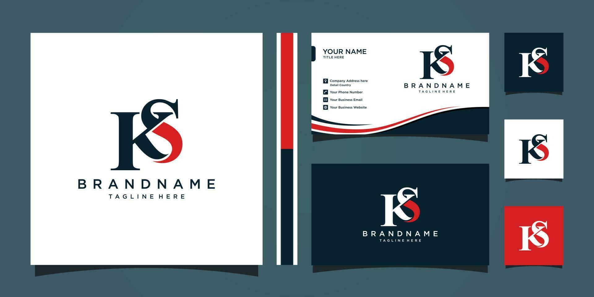 Alphabet letters Initials Monogram logo KS  Premium Vector