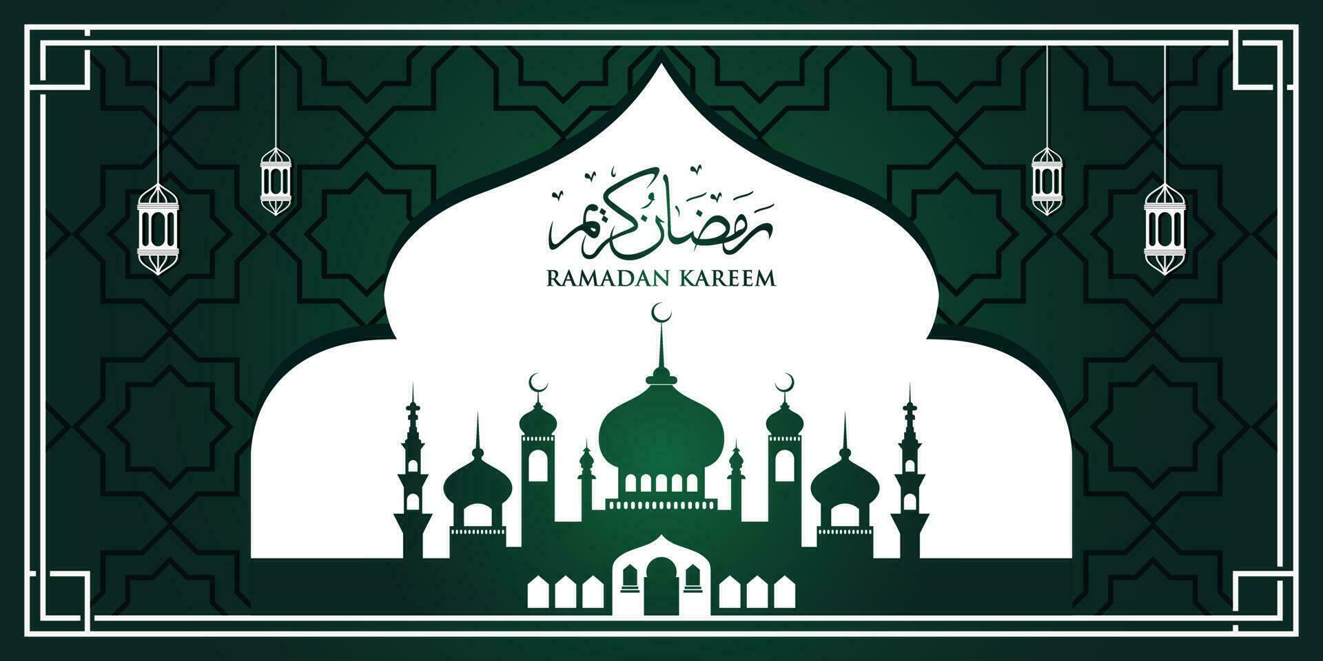 Ramadan Kareem Arabic calligraphy, Ramadan Kareem beautiful greeting card with arabic calligraphy. Premium Vector