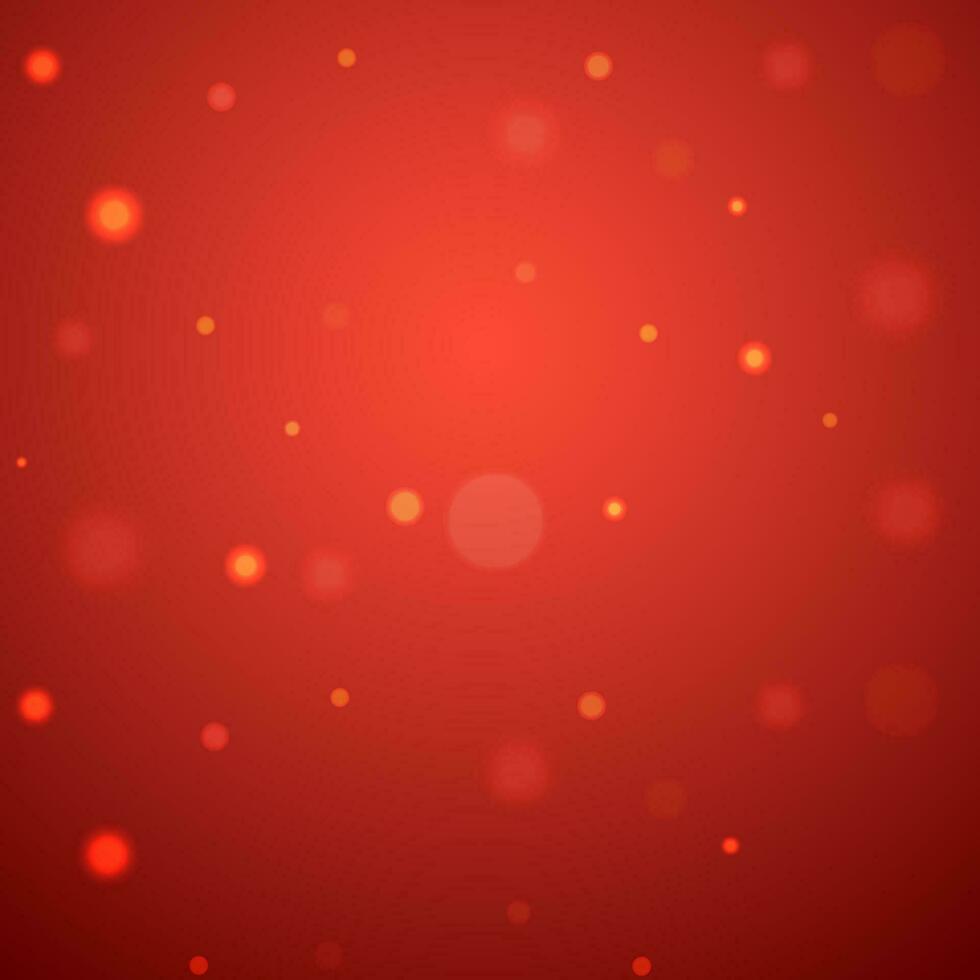 brillante rojo bokeh efecto antecedentes. vector