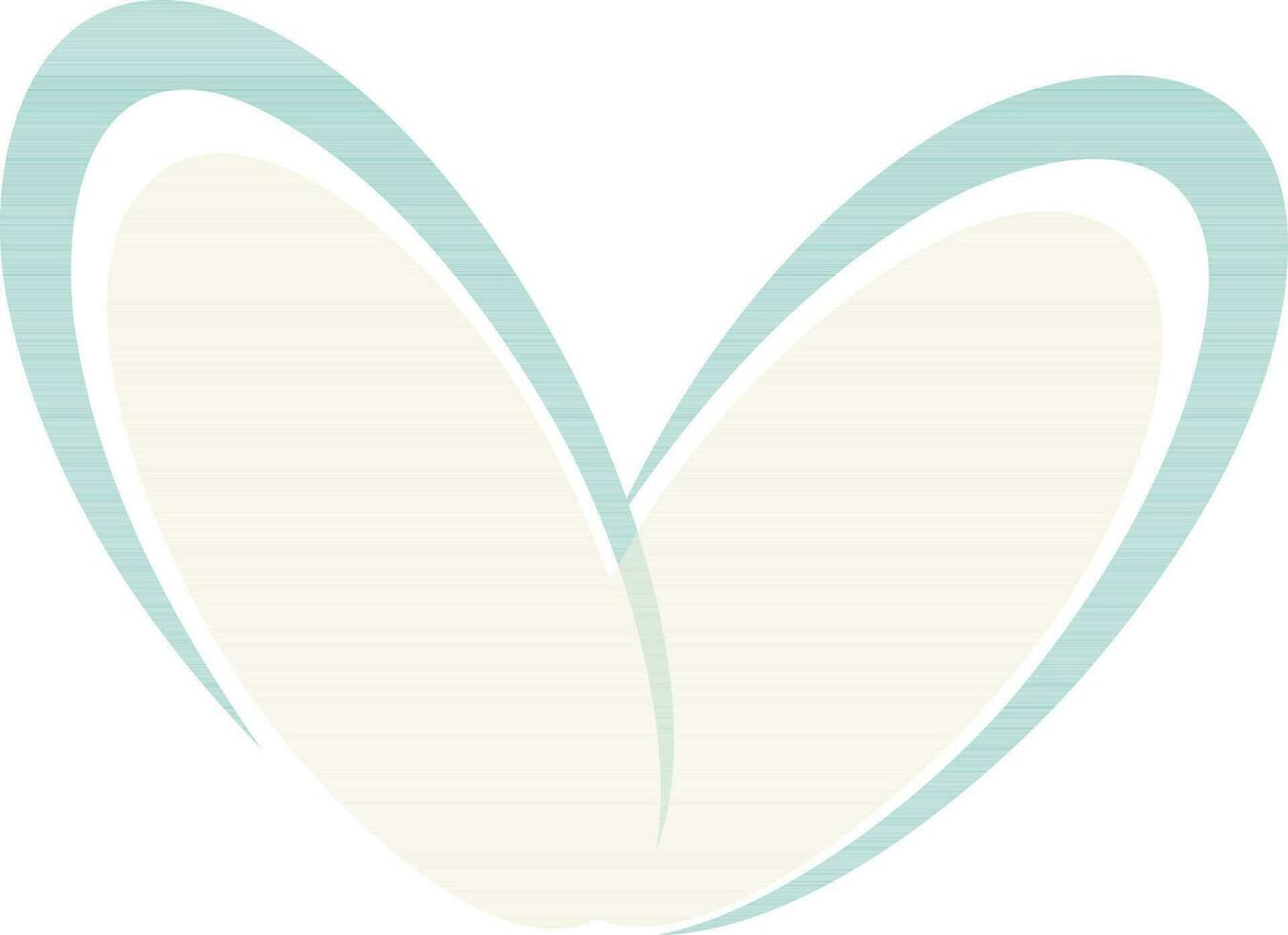 Handdrawn painted blue and white heart. 24593031 Vector Art at Vecteezy