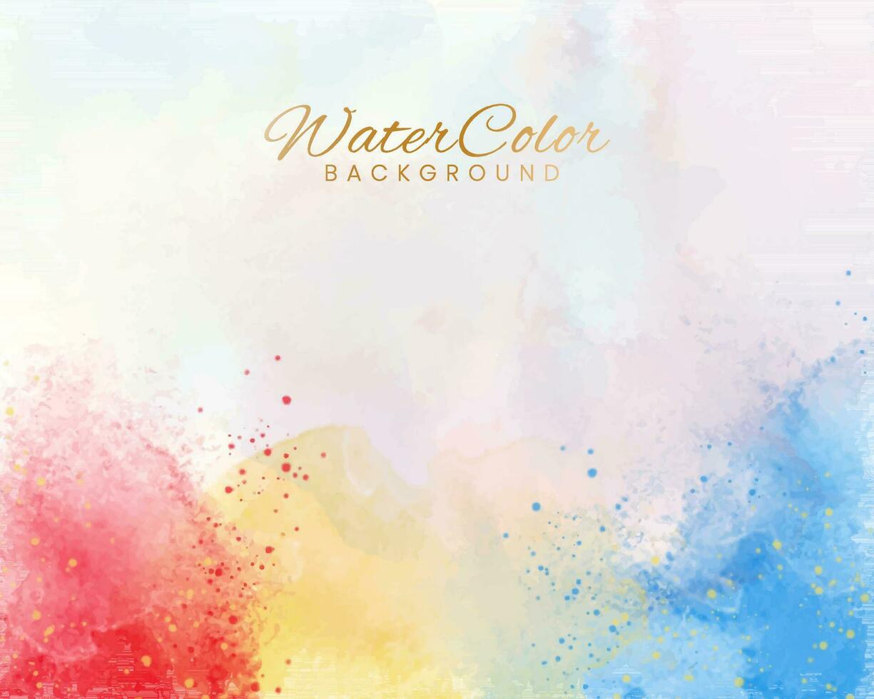 Abstract splashed watercolor background. Design for your cover, date, postcard, banner, logo. vector