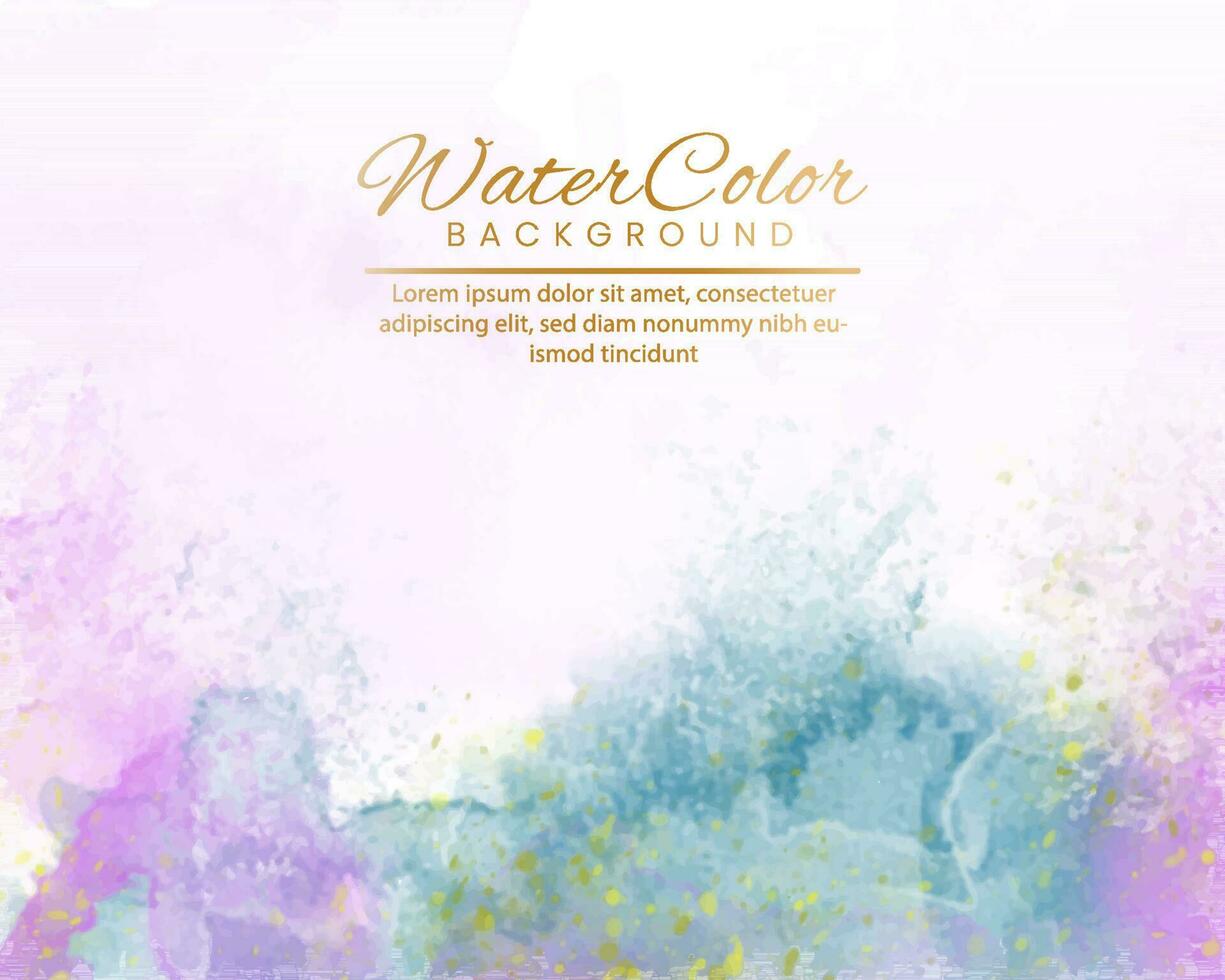 Abstract splashed watercolor background. Design for your cover, date, postcard, banner, logo. vector