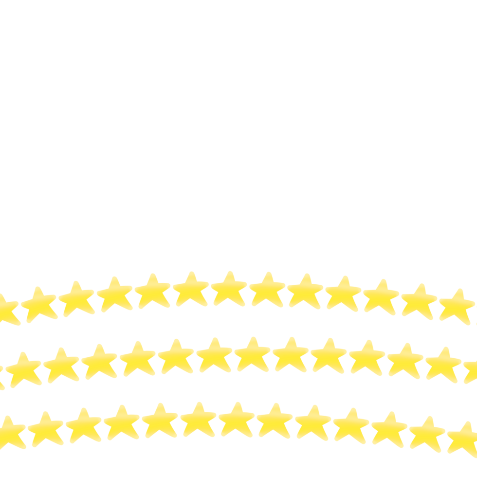 Cute star line illustration png