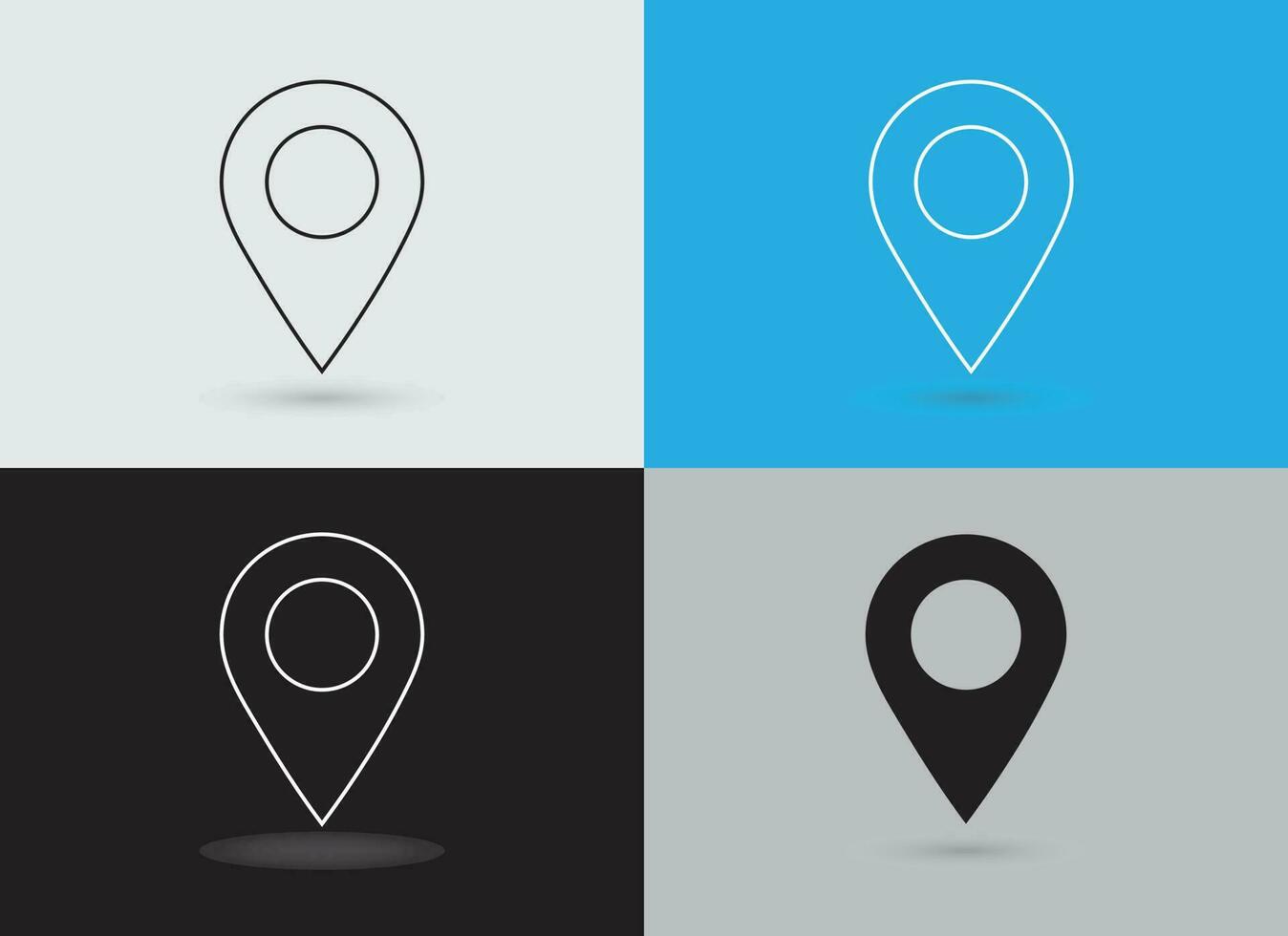 location point, perfect for symbols and more vector