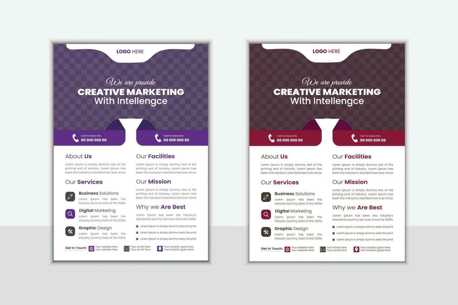 Corporate Business Flyer Design Template, Flyer Design Layout Template in A4, Vector Flyer Design Template, Minimal and Creative Business Flyer