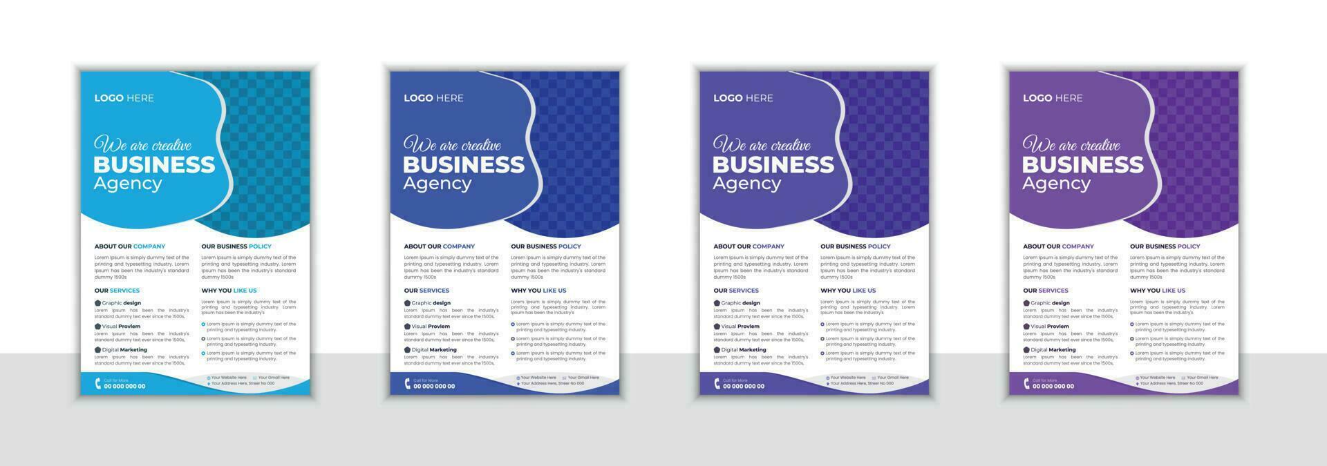 Corporate Business Flyer Design Template, Flyer Design Layout Template in A4, Vector Flyer Design Template, Minimal and Creative Business Flyer