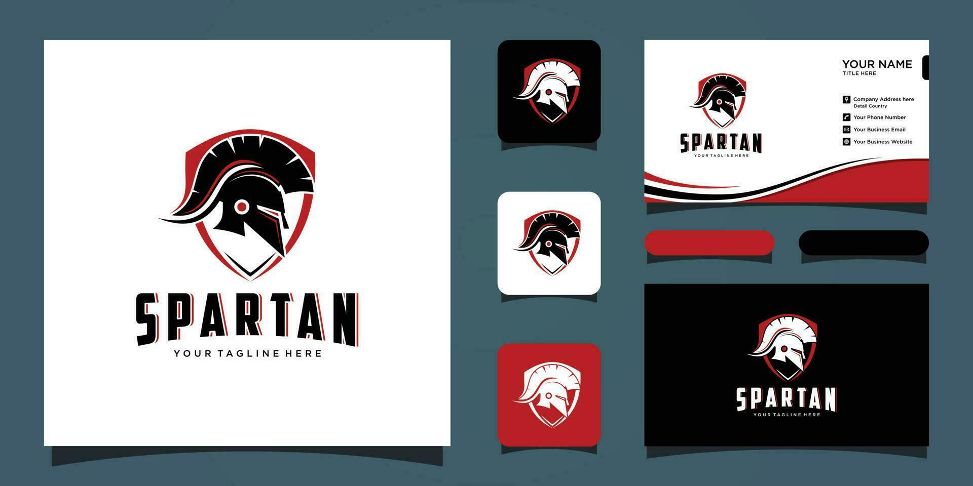 Spartan Logo Vector, Spartan Helmet, Head protection, warrior, soldier, logo, symbol, icon and business card premium vector