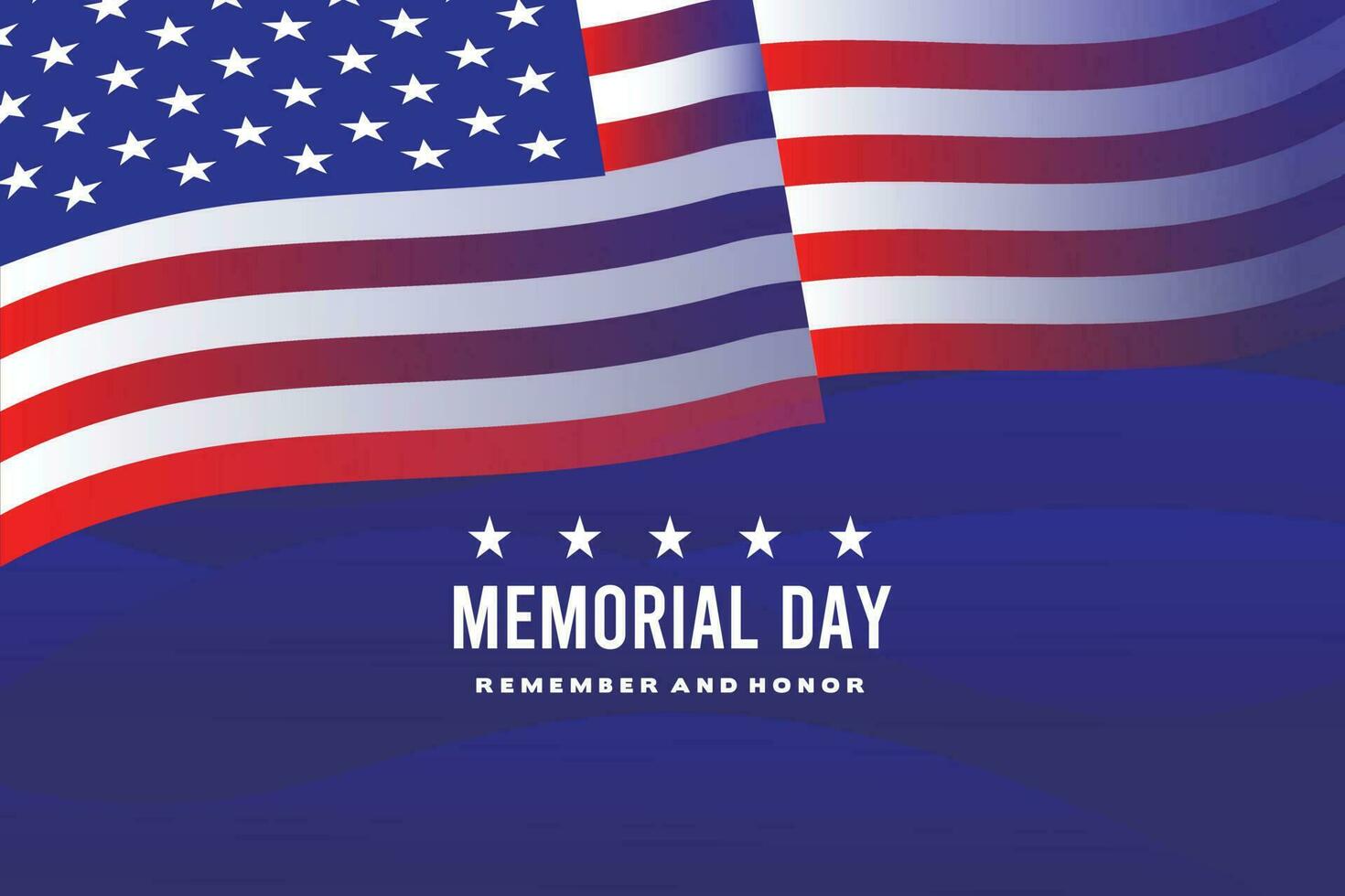 memorial day Background Design with empty space for your photo vector