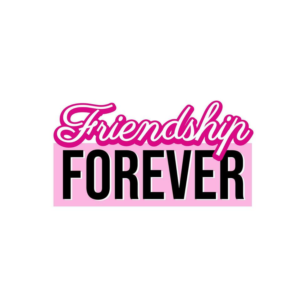 Friendship forever friends always icon label sign design vector