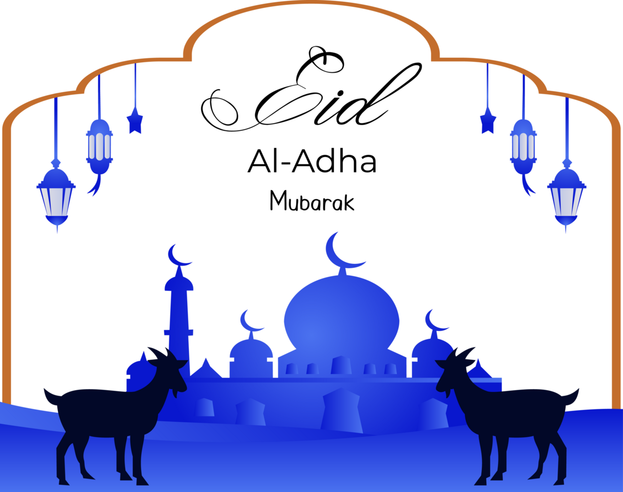 eid al adha mubarak islamic celebration background png