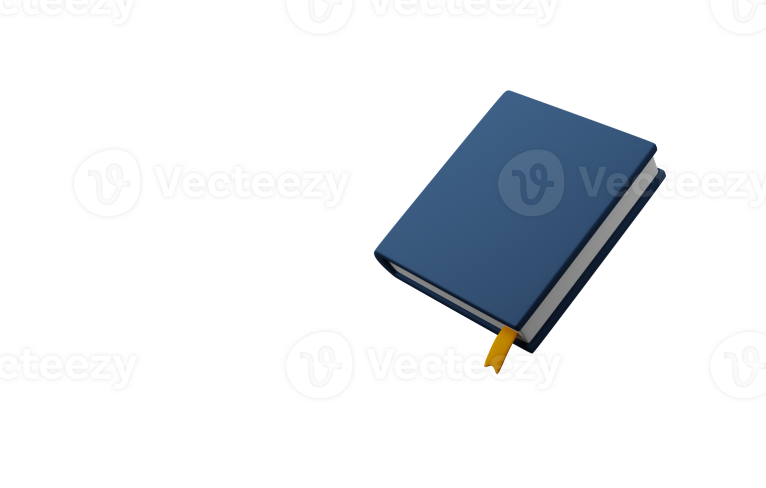 3d book icon floating in the air, online education concept png
