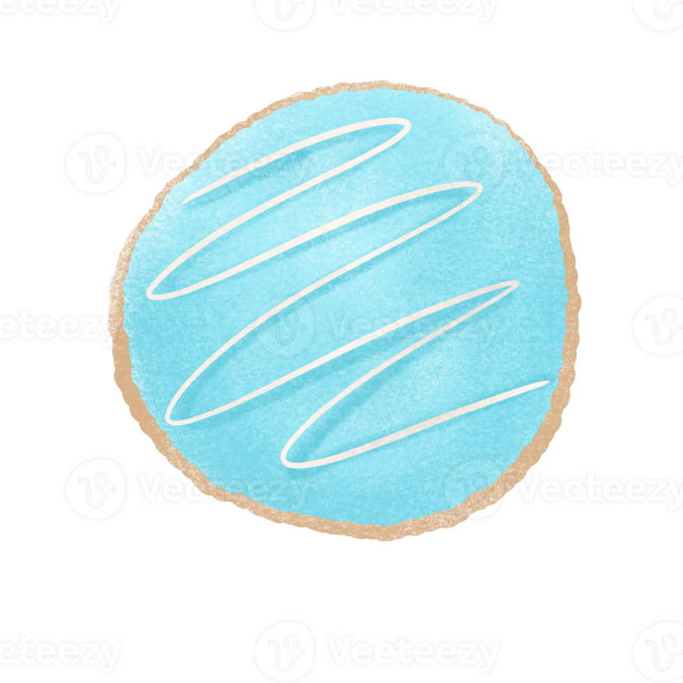 Blue Frosted sugar cookies 24595897 PNG