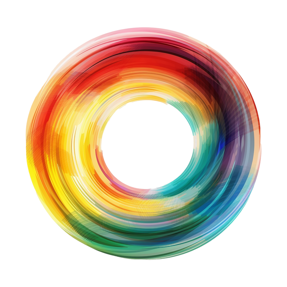 Round Frame, Round Frame Colorful Bold line Deep color transparent background 24596017 PNG