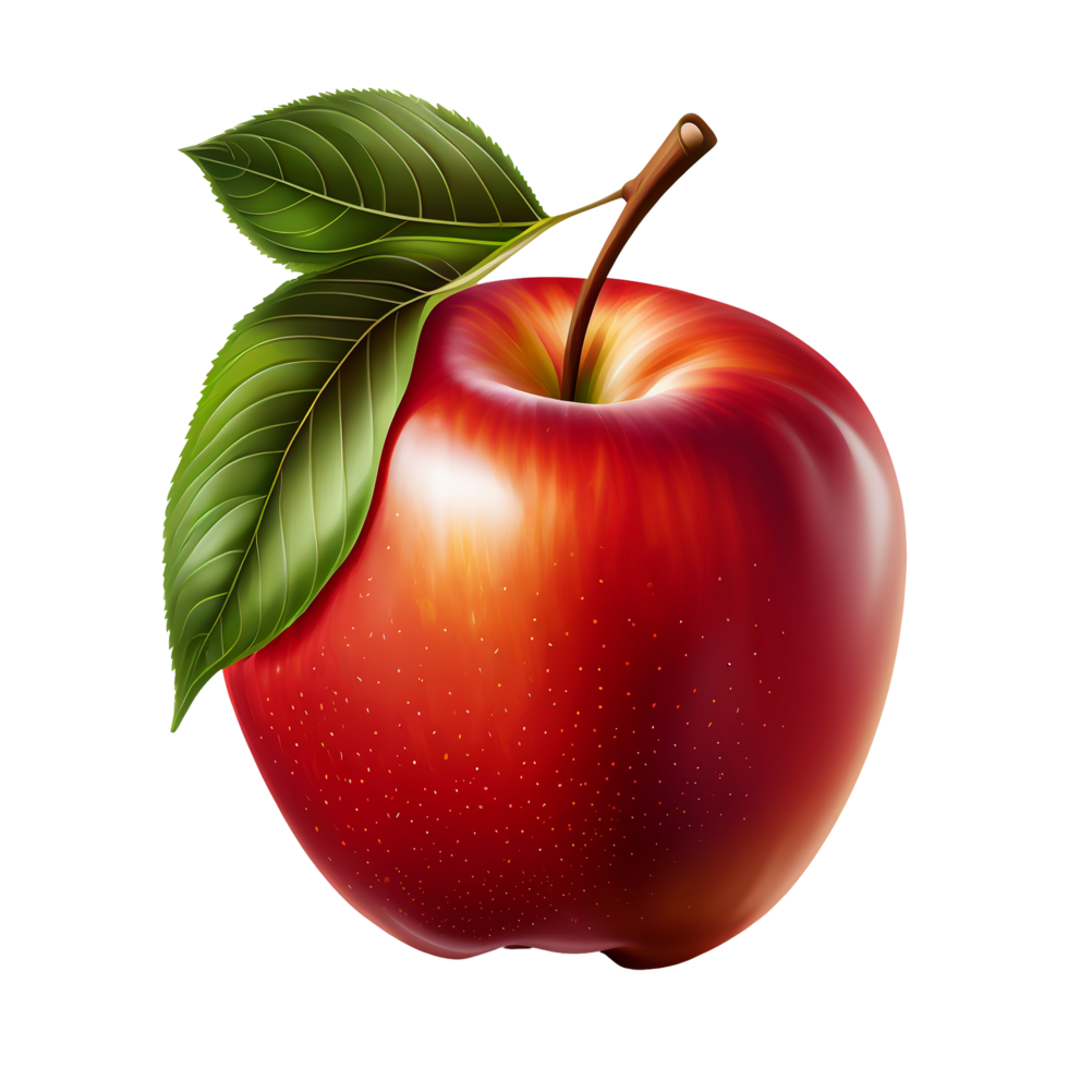 Apfel, Apfel png, Apfel mit transparent Hintergrund, ai generiert ...