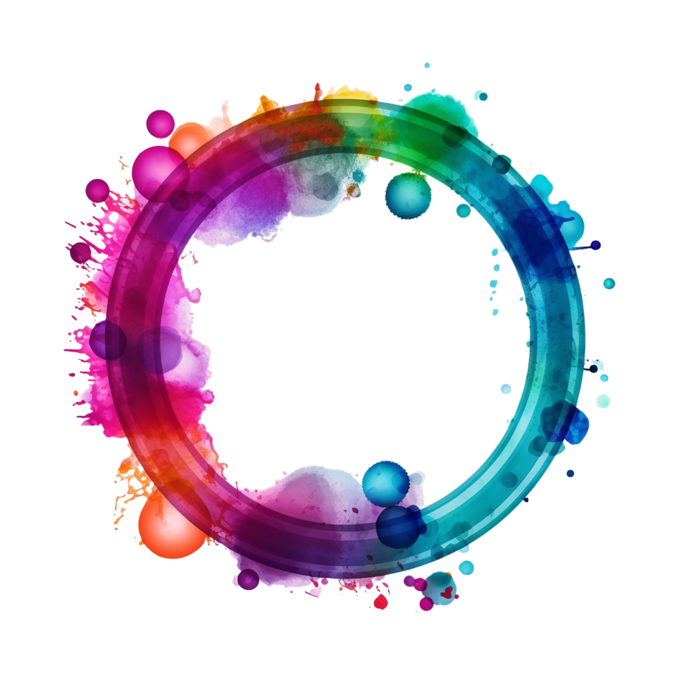 Round Frame, Round Frame , Round Frame Bold Color Transparent Background png