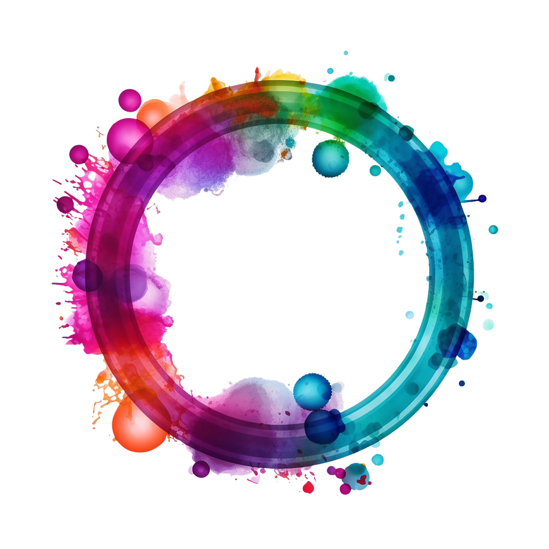 Round Frame Round Frame PNG Round Frame Bold Color Transparent