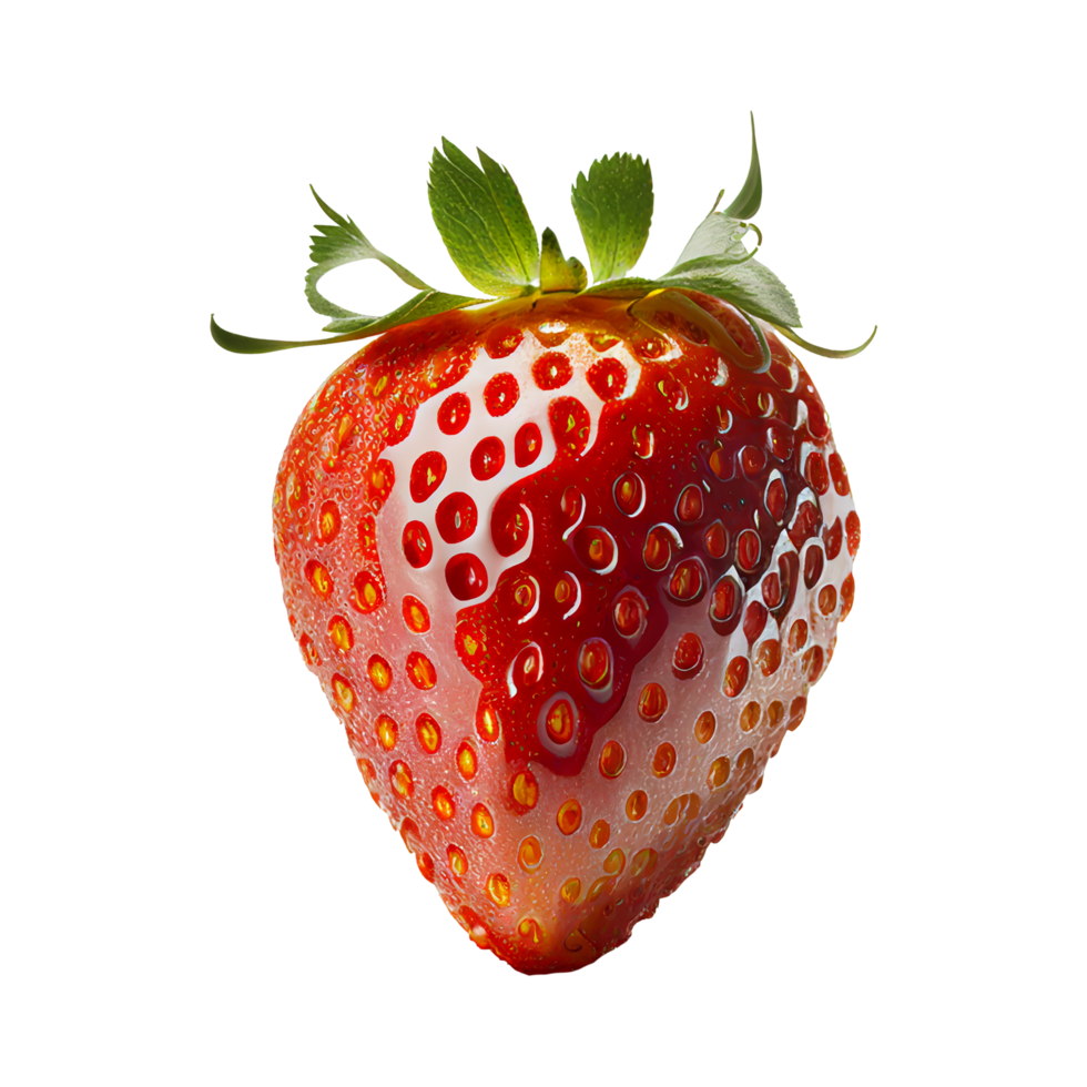 fragola png, fragola con trasparente sfondo, trasparente fragola ai generato png