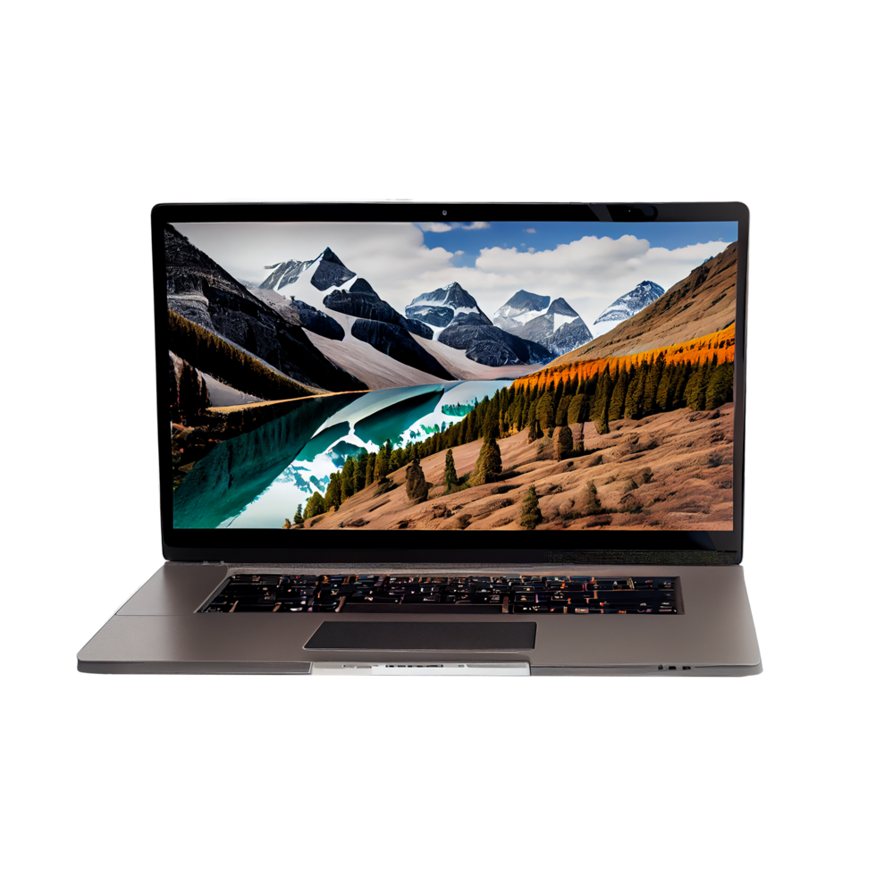 Laptop, Laptop png, transparent Hintergrund, ai generiert png