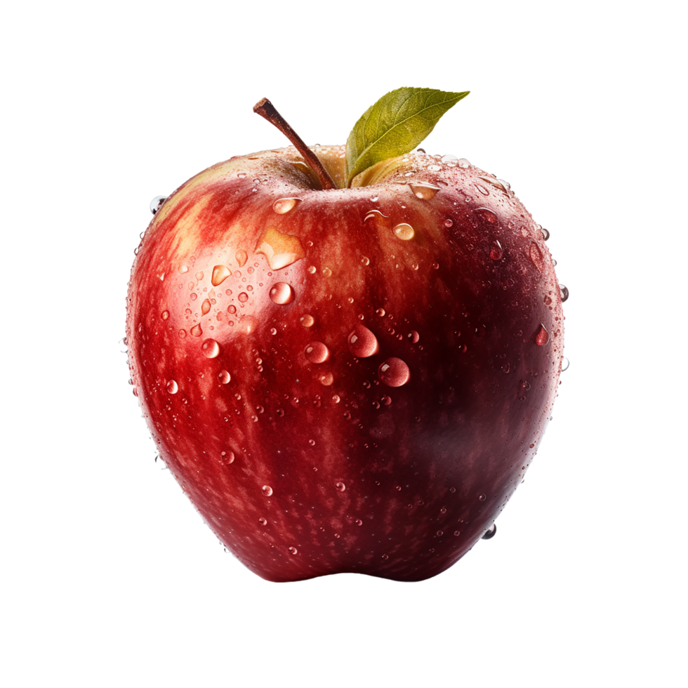 Apfel, Apfel png, Apfel mit transparent Hintergrund, ai generiert png