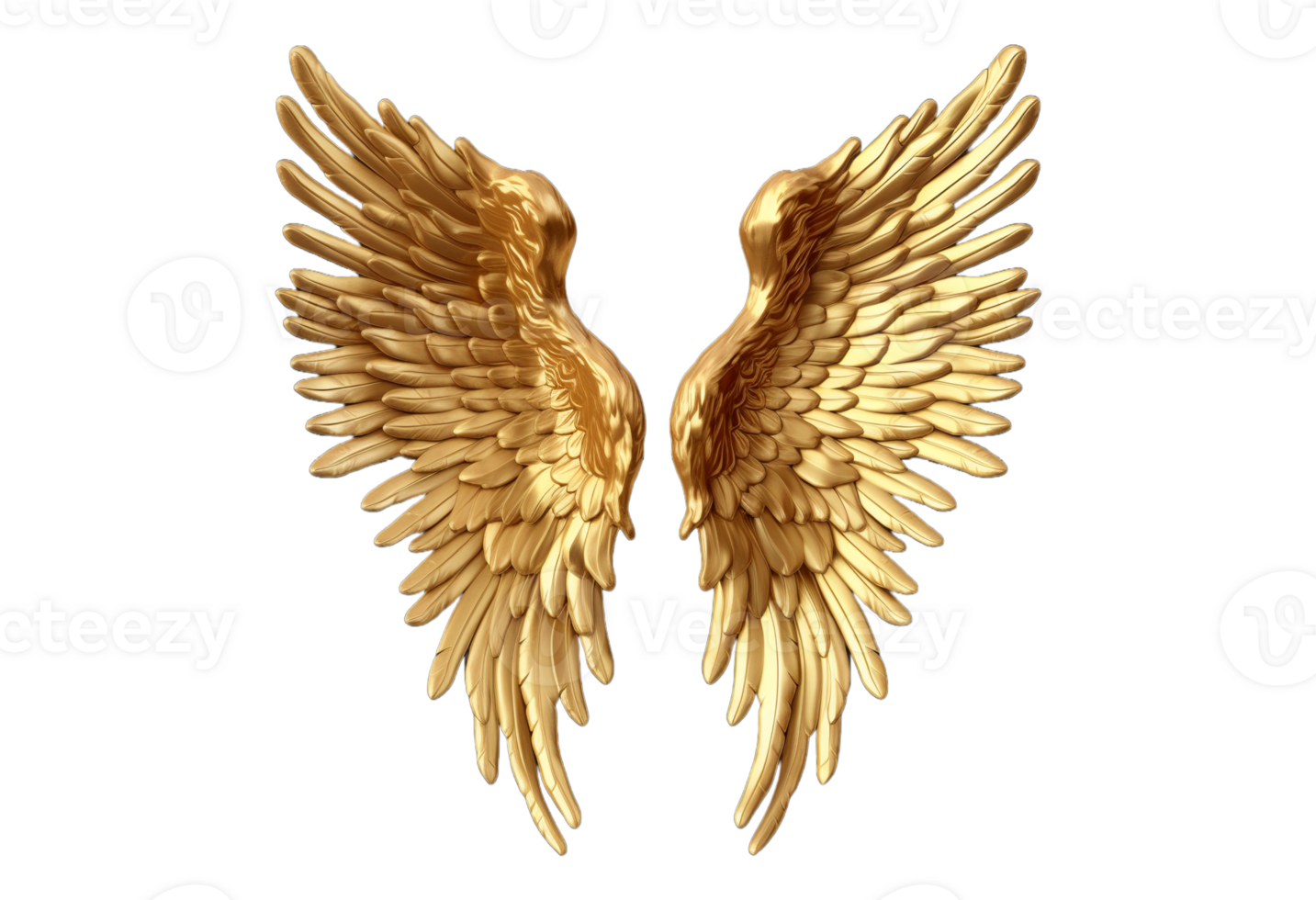 3d golden wings transparent background, File - Artwork png