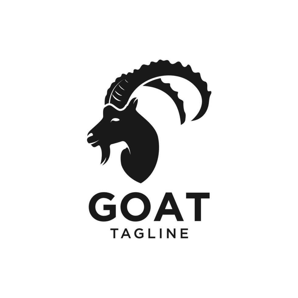vector de diseño de icono de logotipo de cabra