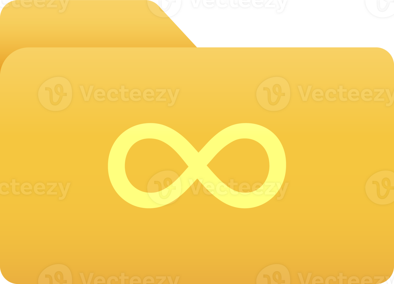 Folder with infinity symbol, Folder icon. png