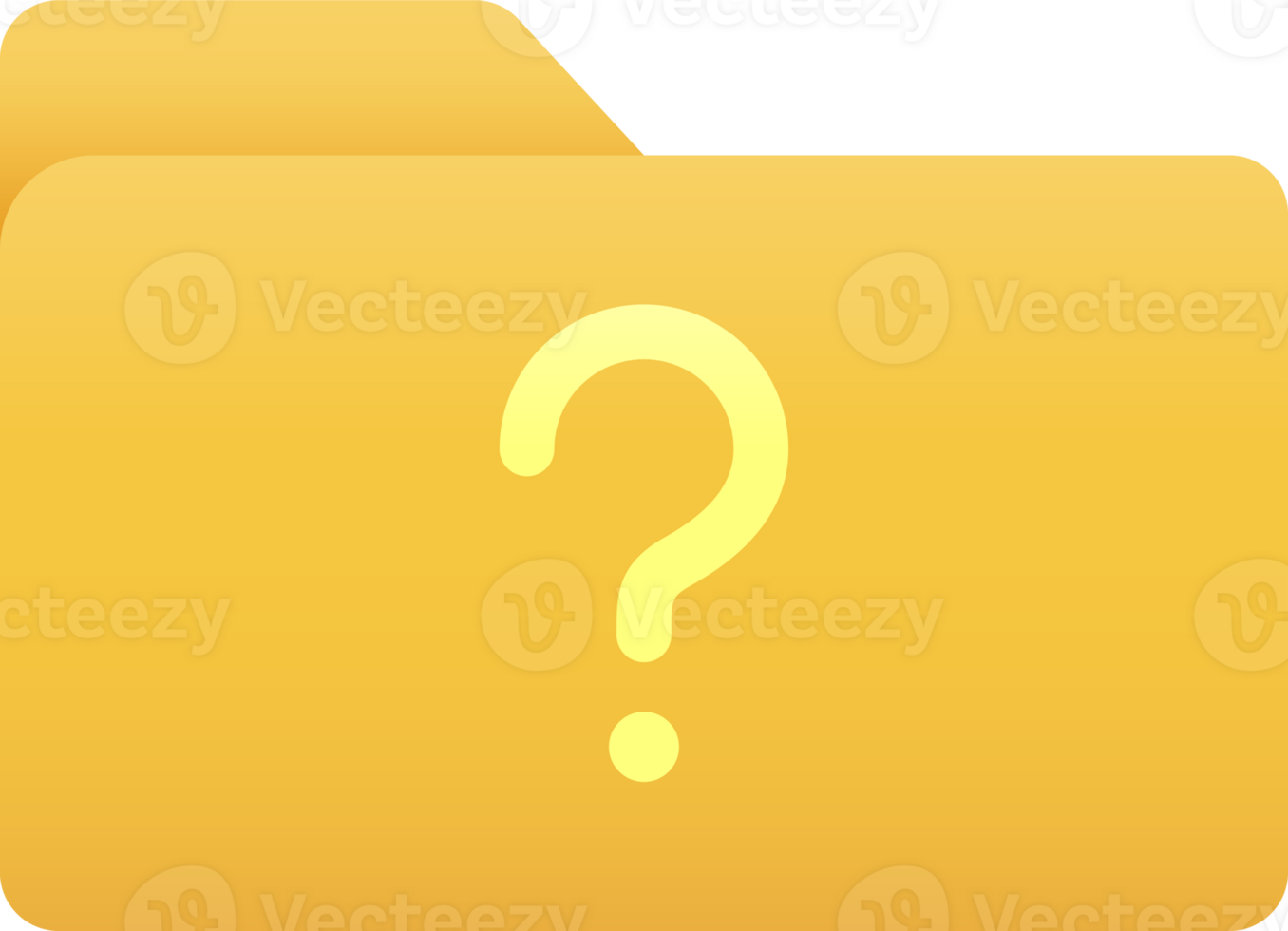 Folder with the question mark symbol, Folder icon. png