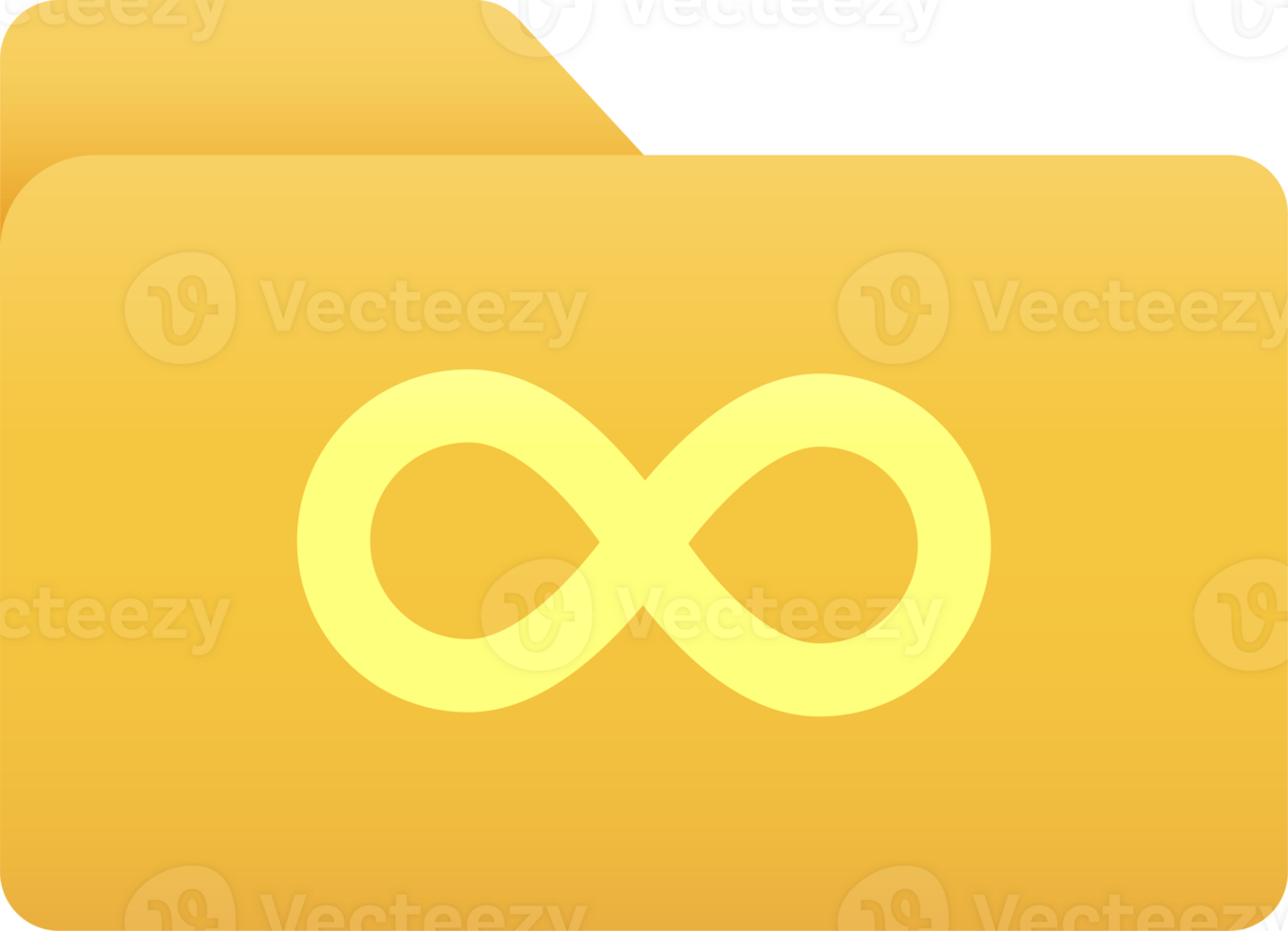 Folder with infinity symbol, Folder icon. png