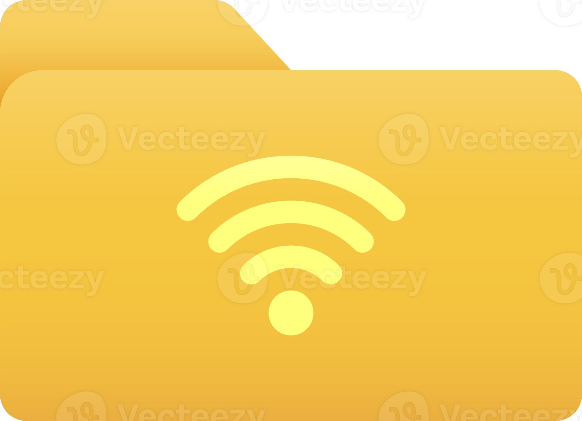 Folder with signal symbol, Folder icon. 24596251 PNG