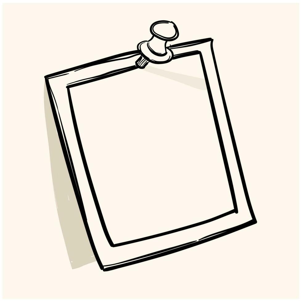 cute frame doodle with background cream vector