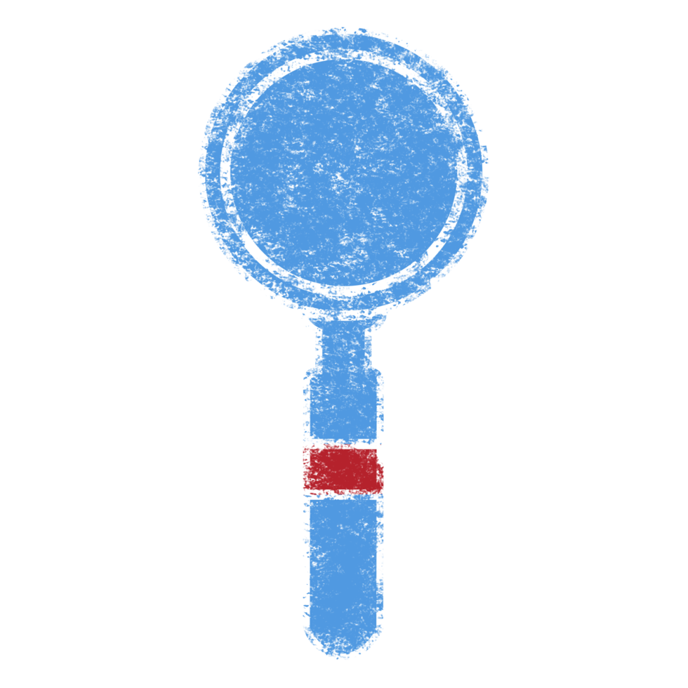 Magnify Glass Chalk Style Illustrations png