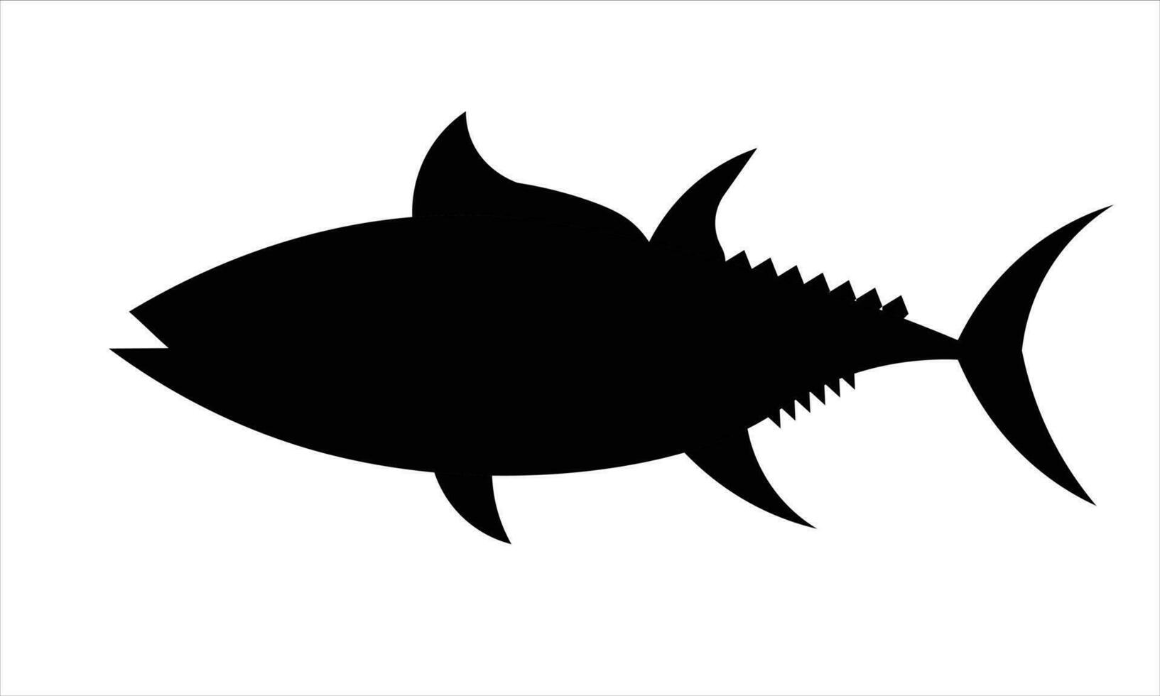 vector icon, tuna fish on white background