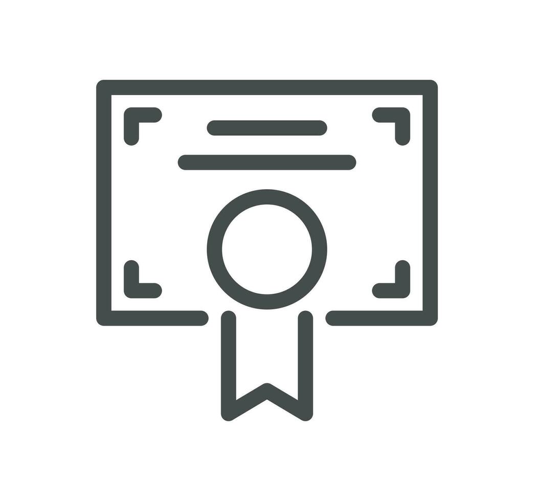Awards related icon outline and linear vector. vector