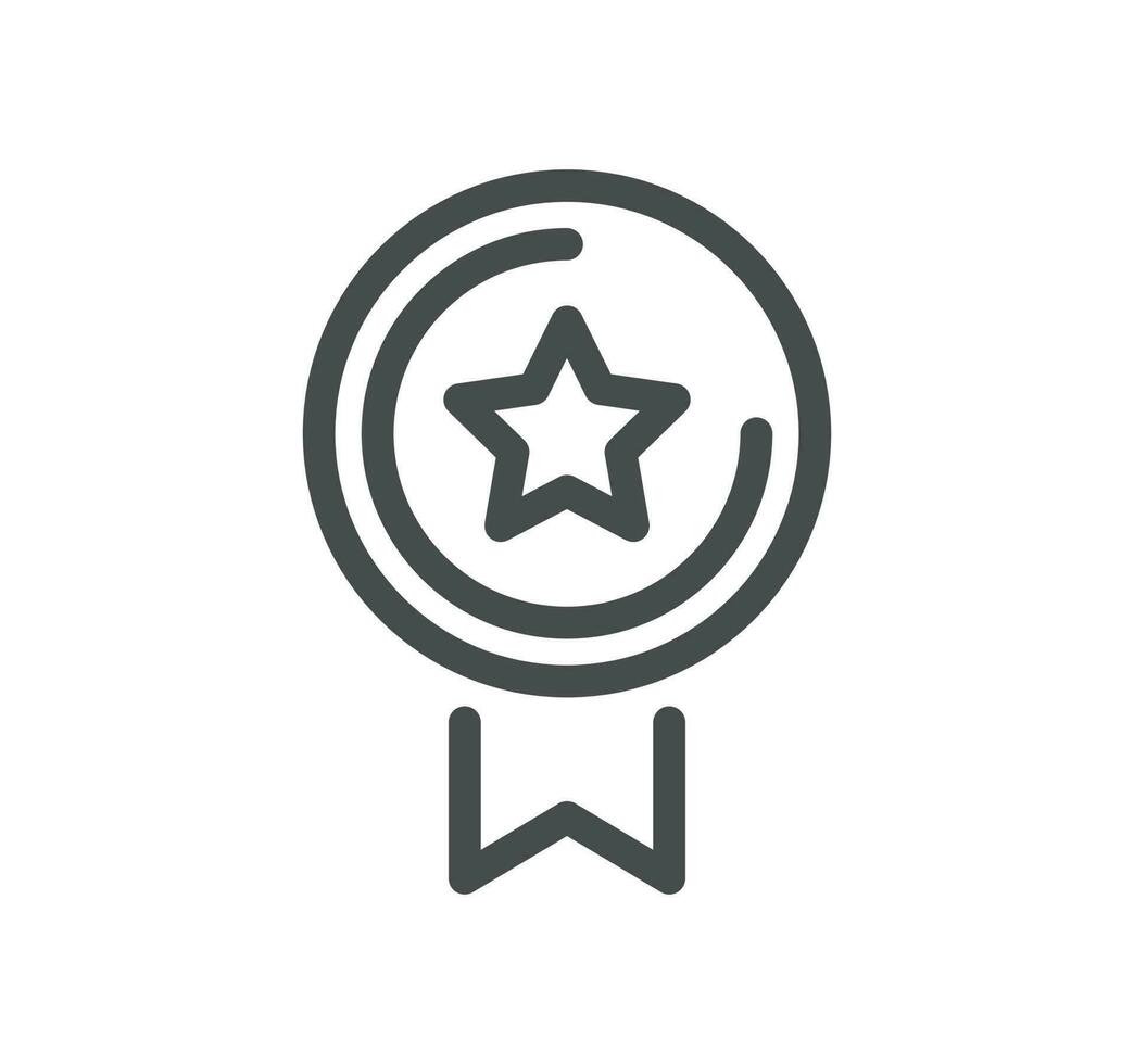 Awards related icon outline and linear vector. vector