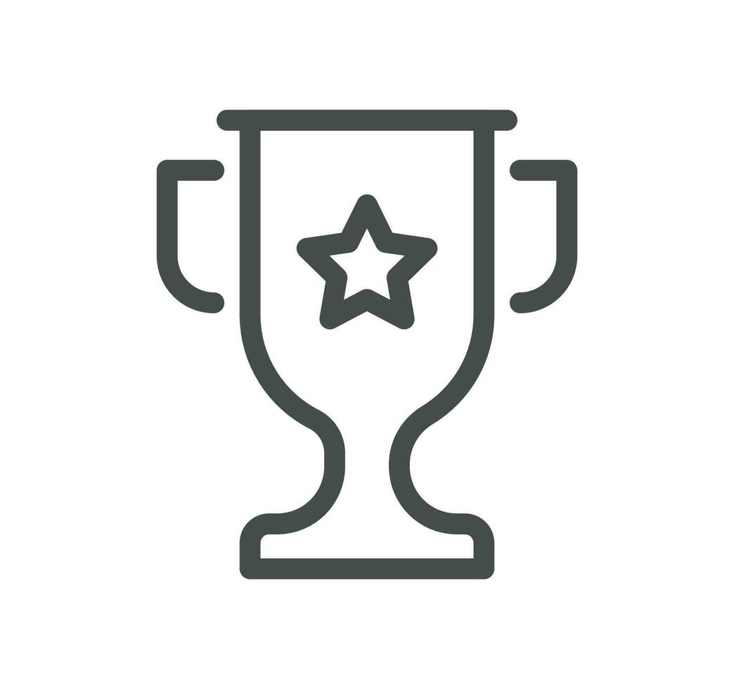 Awards related icon outline and linear vector. vector
