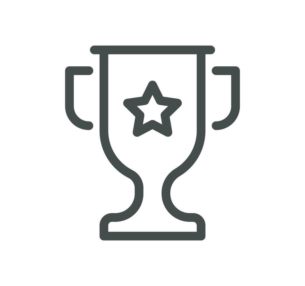 Awards related icon outline and linear vector. vector