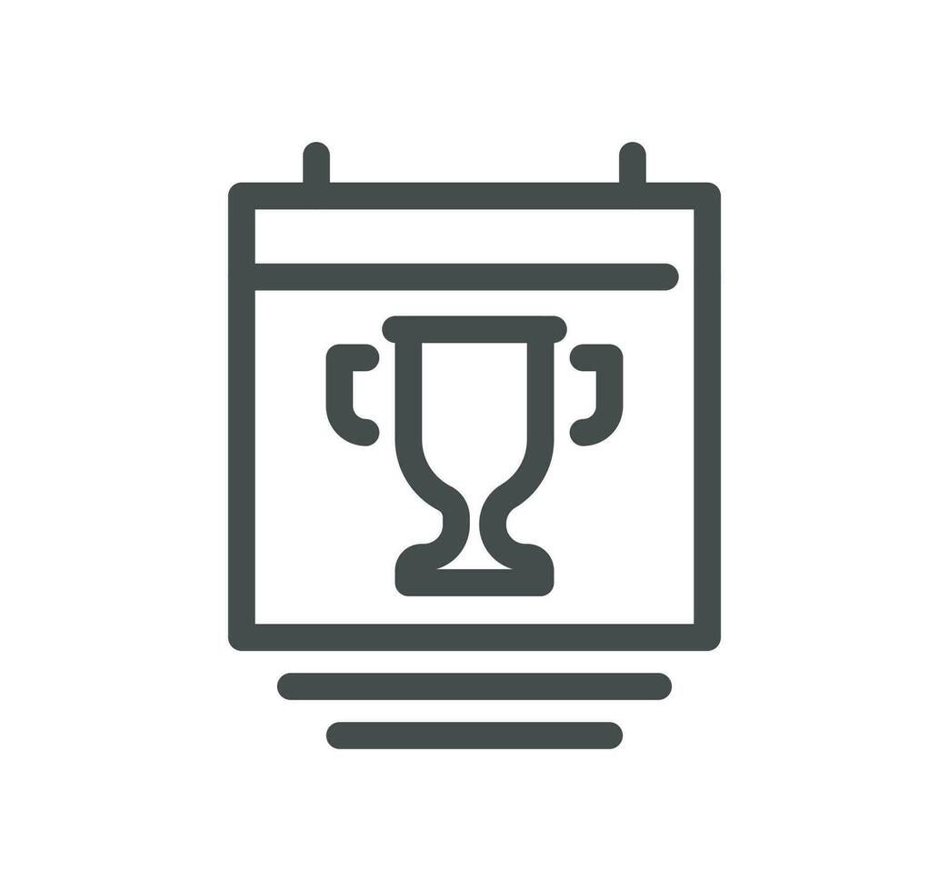 Awards related icon outline and linear vector. vector