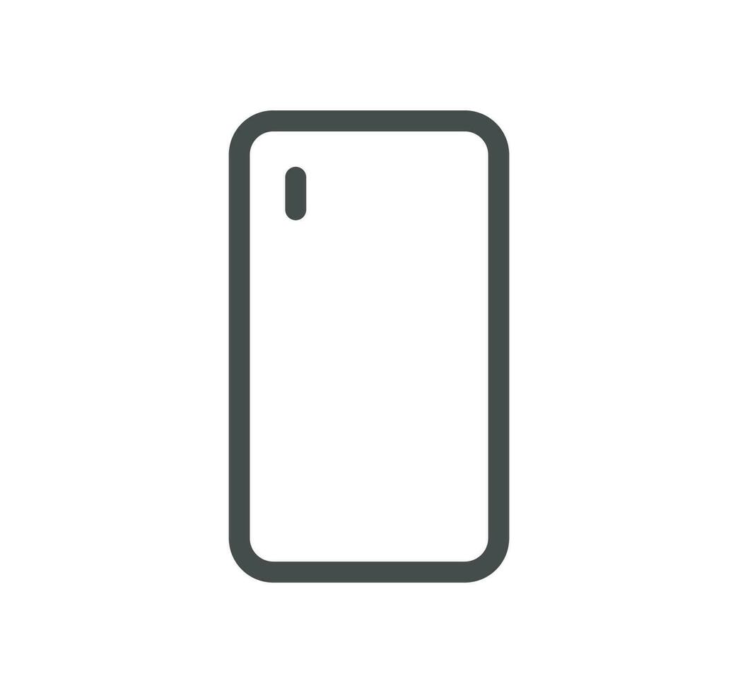 Smartphone protection related icon outline and linear vector. vector
