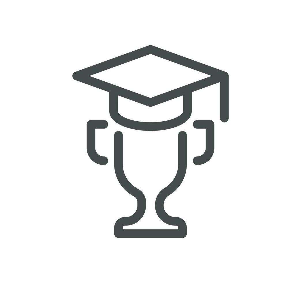 Awards related icon outline and linear vector. vector