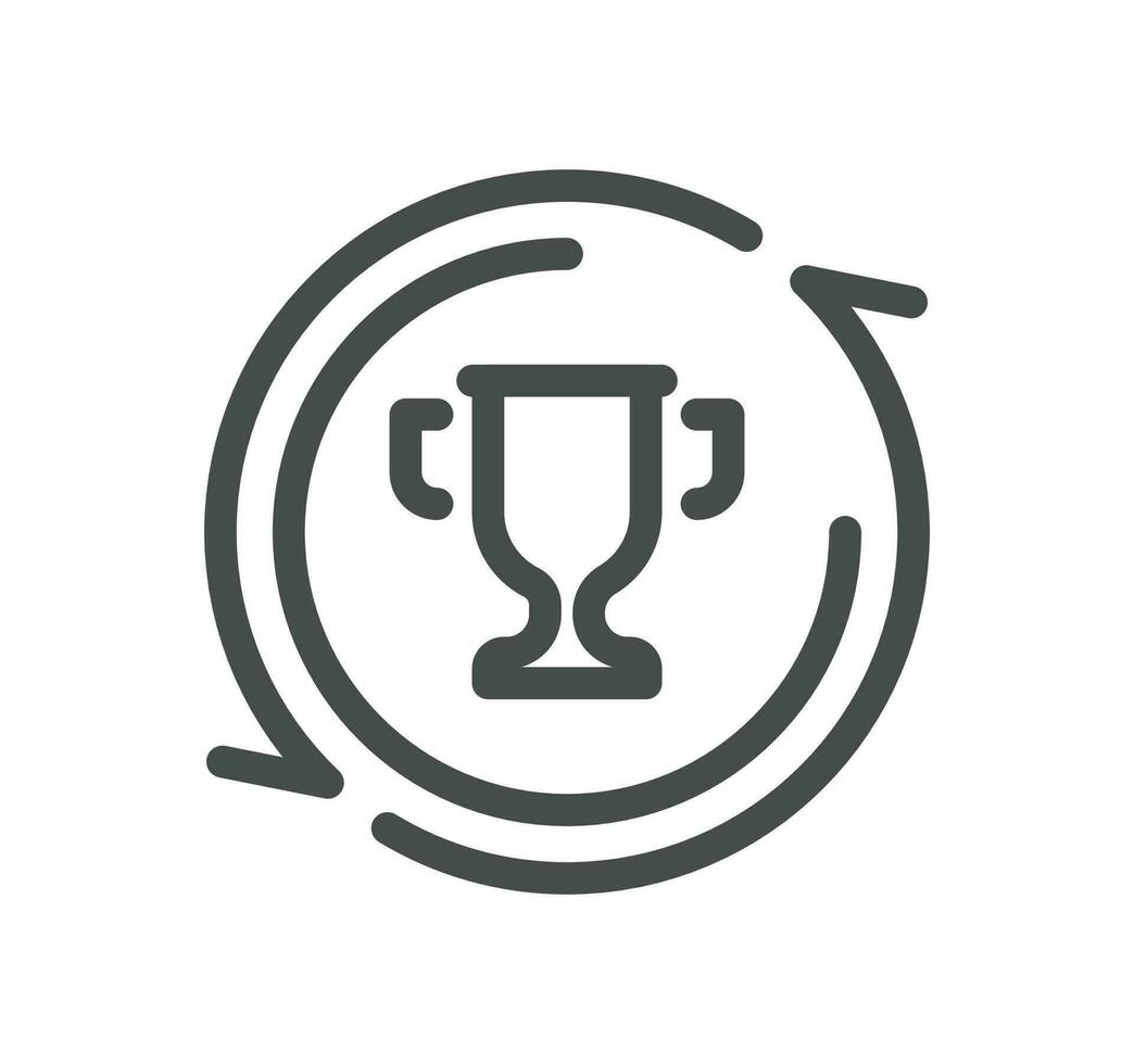 Awards related icon outline and linear vector. vector